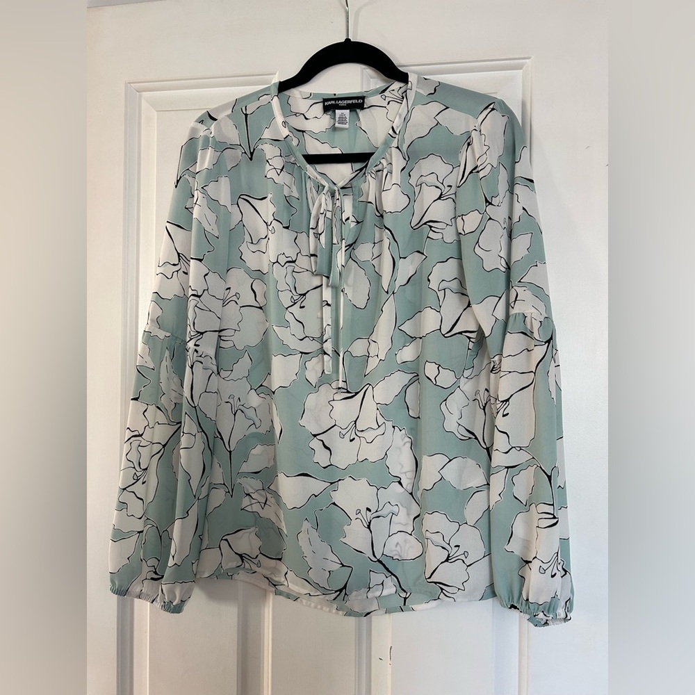 Karl Lagerfeld Floral Blouse